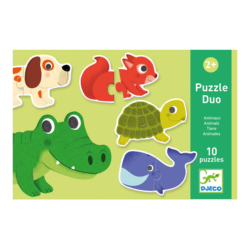 DJECO Animals Puzzle Duo - Educational Games