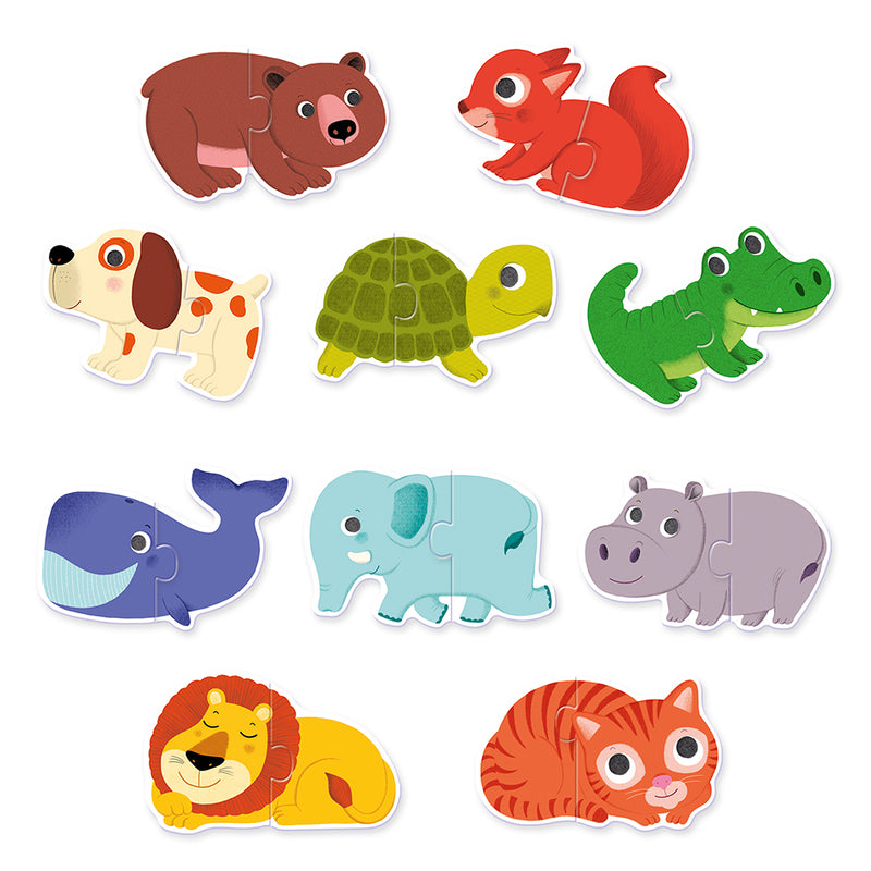 DJECO Animals Puzzle Duo - Educational Games