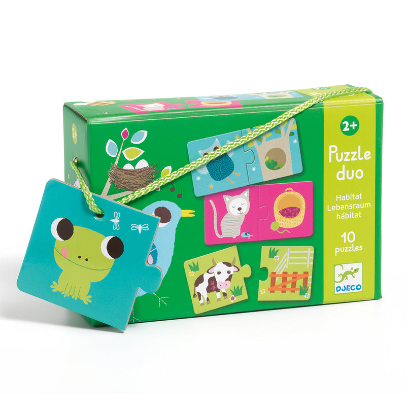 DJECO Habitat Puzzle Duo - Educational Games