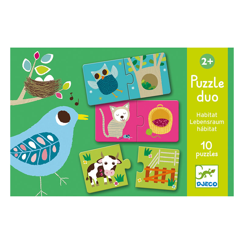 DJECO Habitat Puzzle Duo - Educational Games