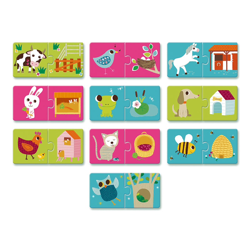 DJECO Habitat Puzzle Duo - Educational Games