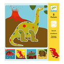 DJECO Dinosaurs Drawing Stencil