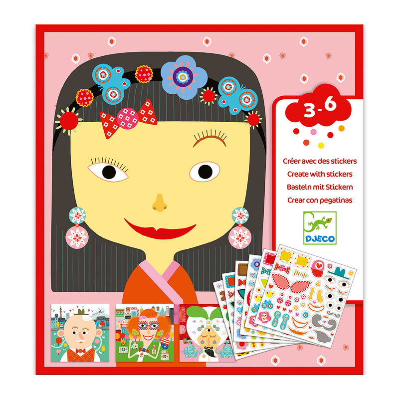 DJECO All different Stickers Activity