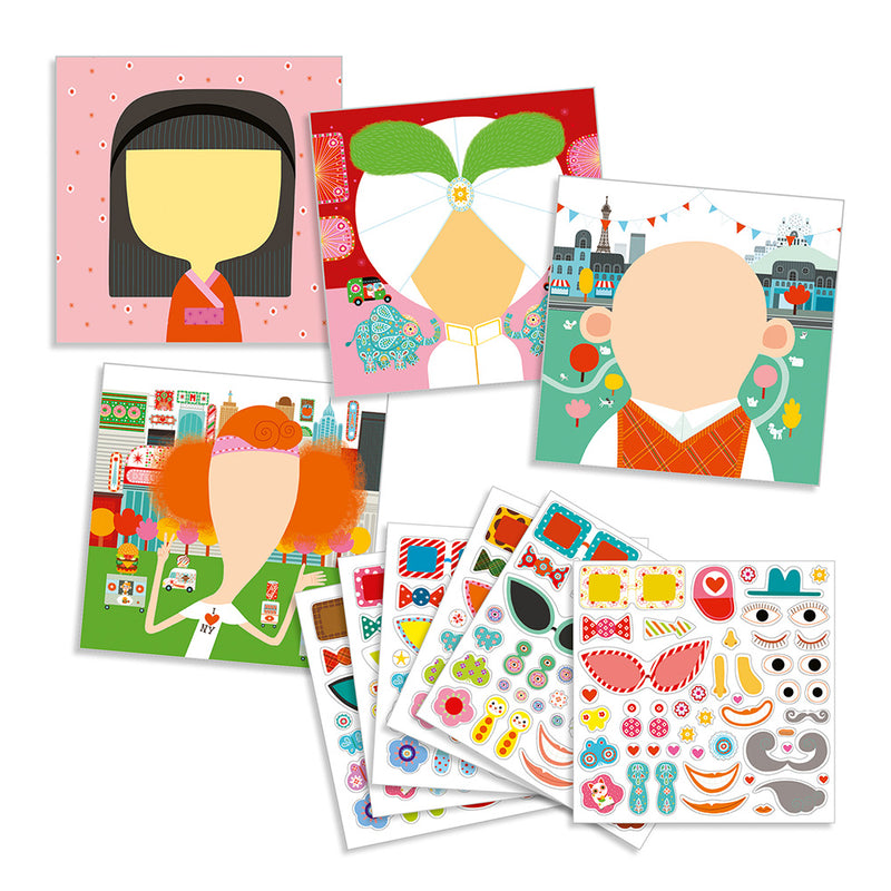 DJECO All different Stickers Activity