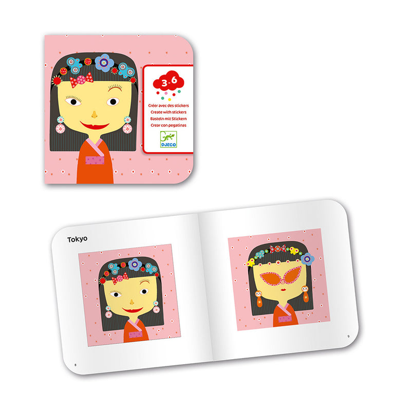 DJECO All different Stickers Activity