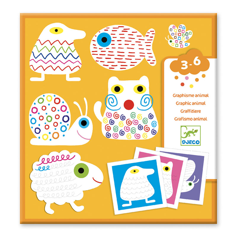 DJECO Graphism Animals For Young Children