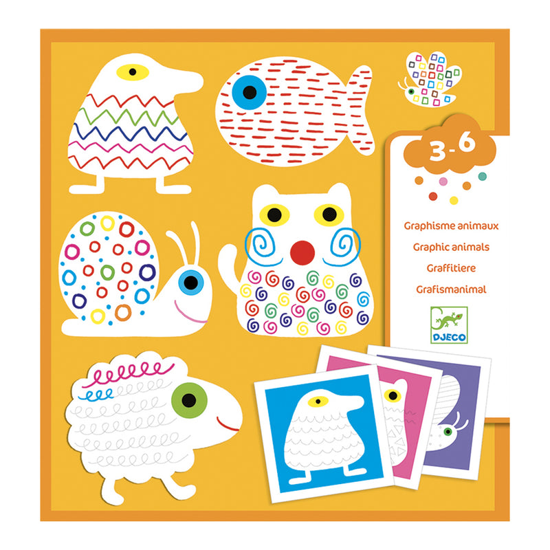 DJECO Graphism Animals For Young Children