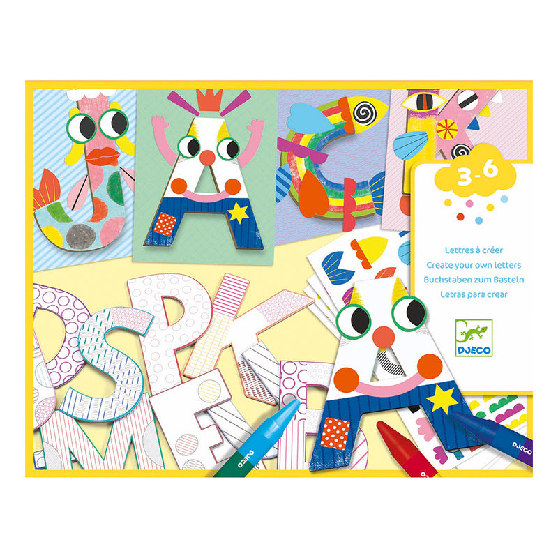 DJECO A world to create, letters For Young Children