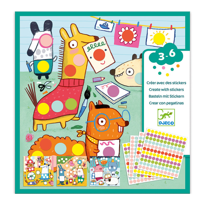 DJECO With Coloured Dots Sticker Activity