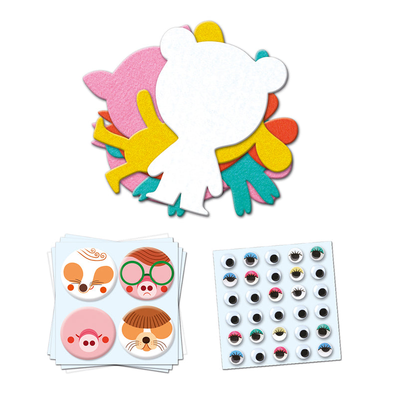 DJECO I Love Animals Sticker Activity