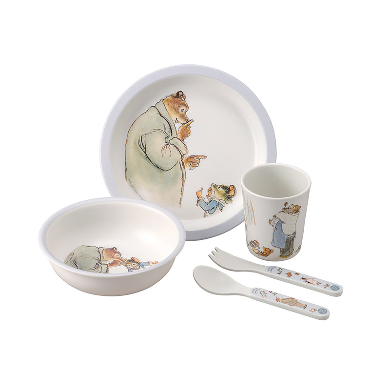 Petit Jour Paris Ernest & Celestine 5-piece Gift Set Grey (Melamine)