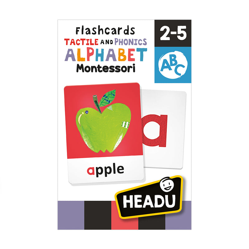 HEADU Flashcards Tactile and Phonics Alphabet Montessori