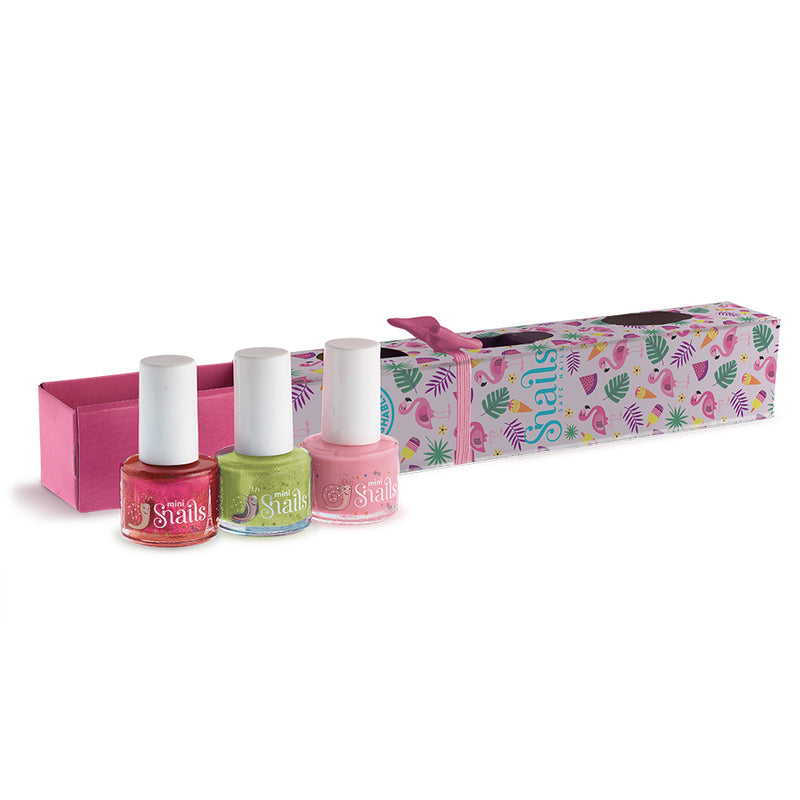 Snails Safe Nails Mini Snails 3pack Flamingo - Nail Polish for Kids