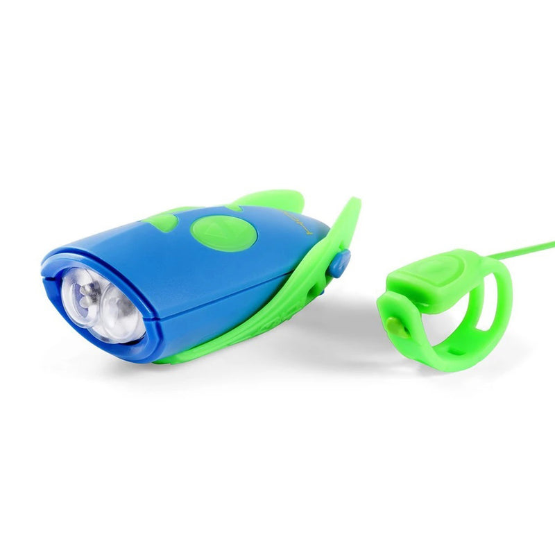 Mini Hornit Green / Blue Horn and Light