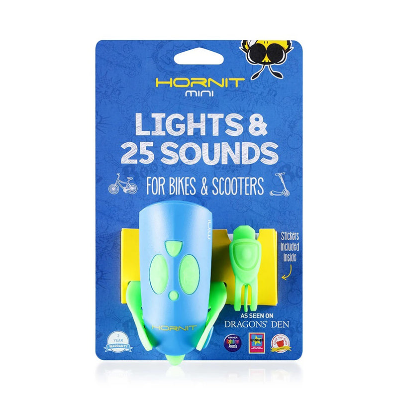 Mini Hornit Green / Blue Horn and Light