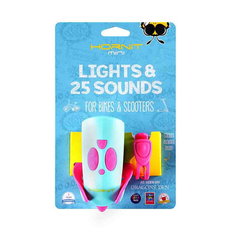 Mini Hornit Pink/Turquoise Horn and Light