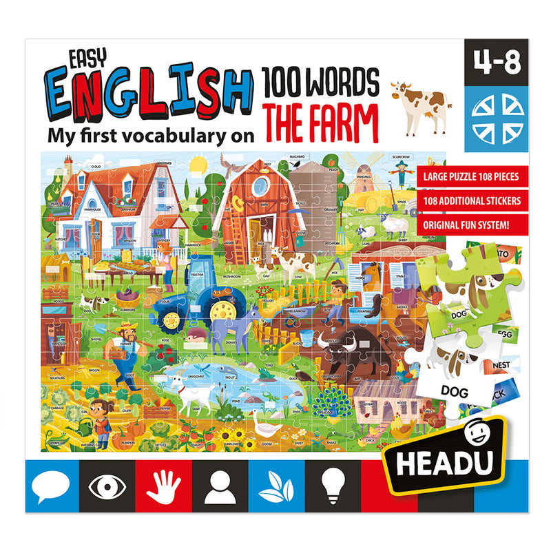 HEADU Easy English 100 Words - The Farm