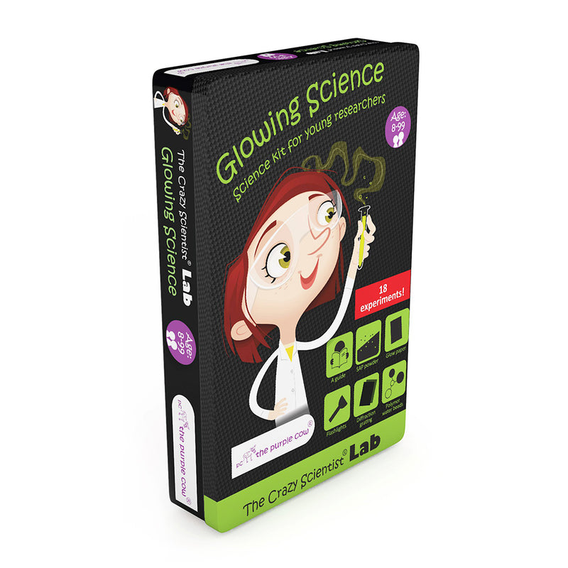 The Purple Cow Crazy Scientist LAB Glowing Science