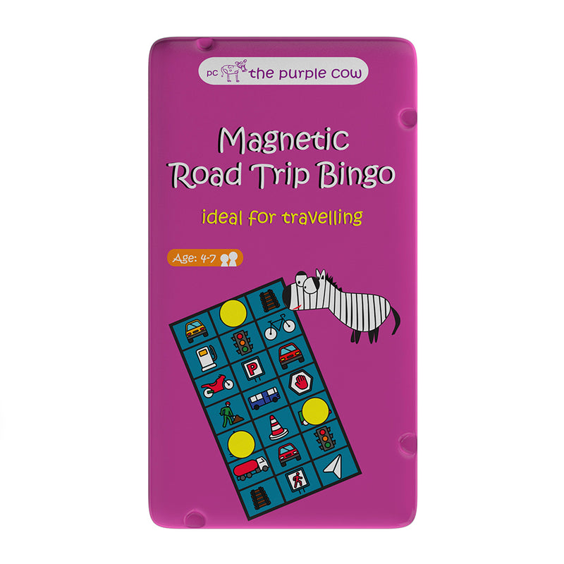 The Purple Cow Magnetic Travel Games: Road Trip Bingo