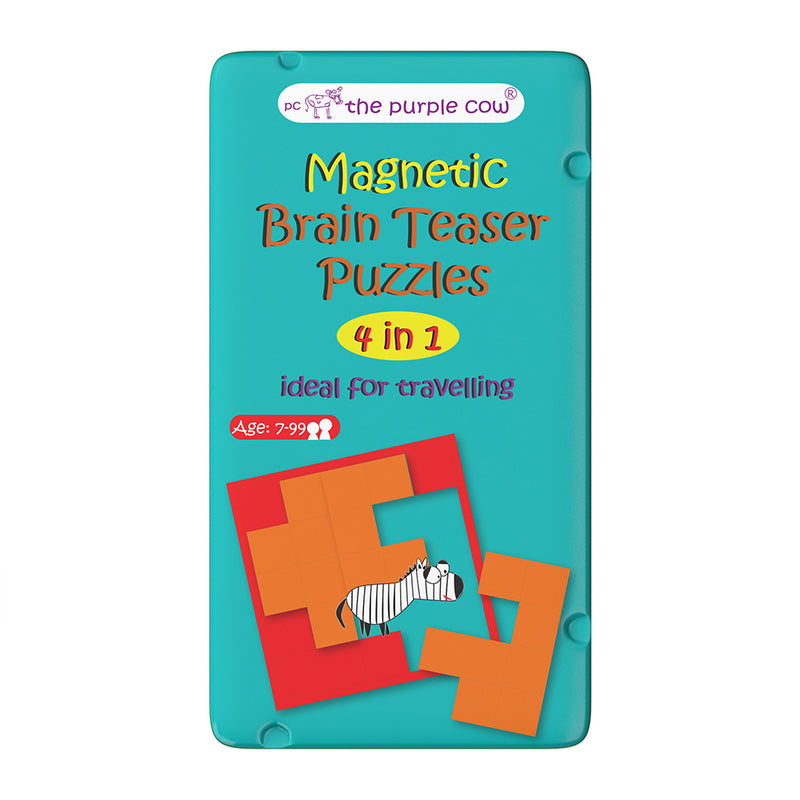 The Purple Cow Magnetic Travel Games: Brain Teaser Puzzles