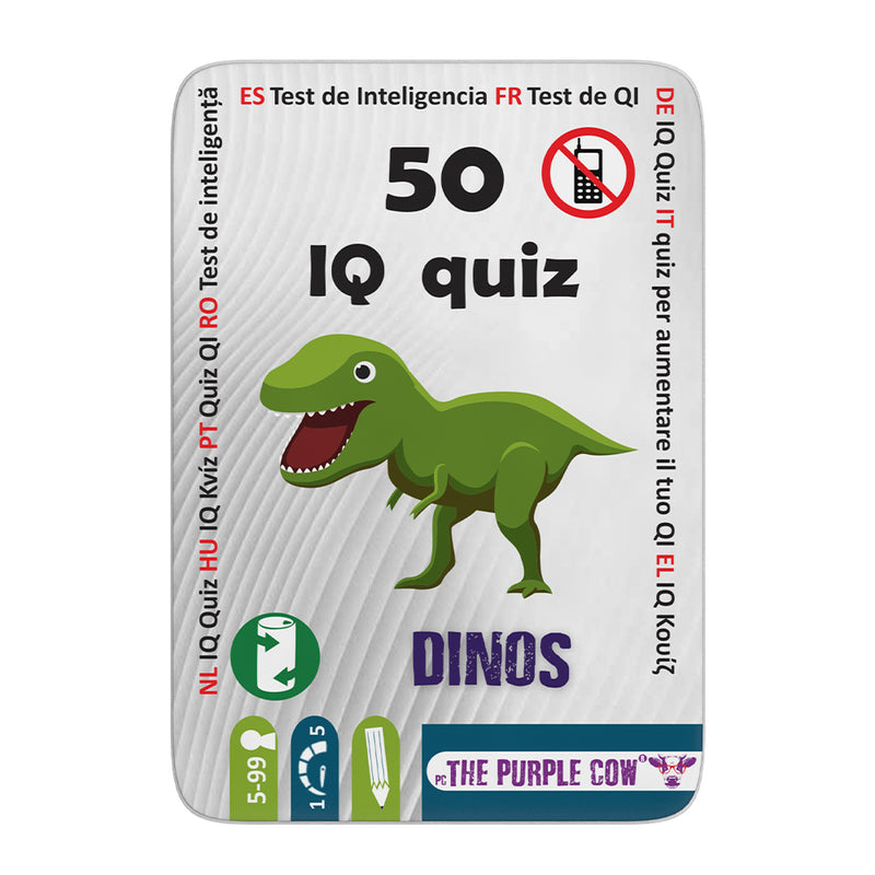 The Purple Cow "50 Series" IQ Quiz Dinos
