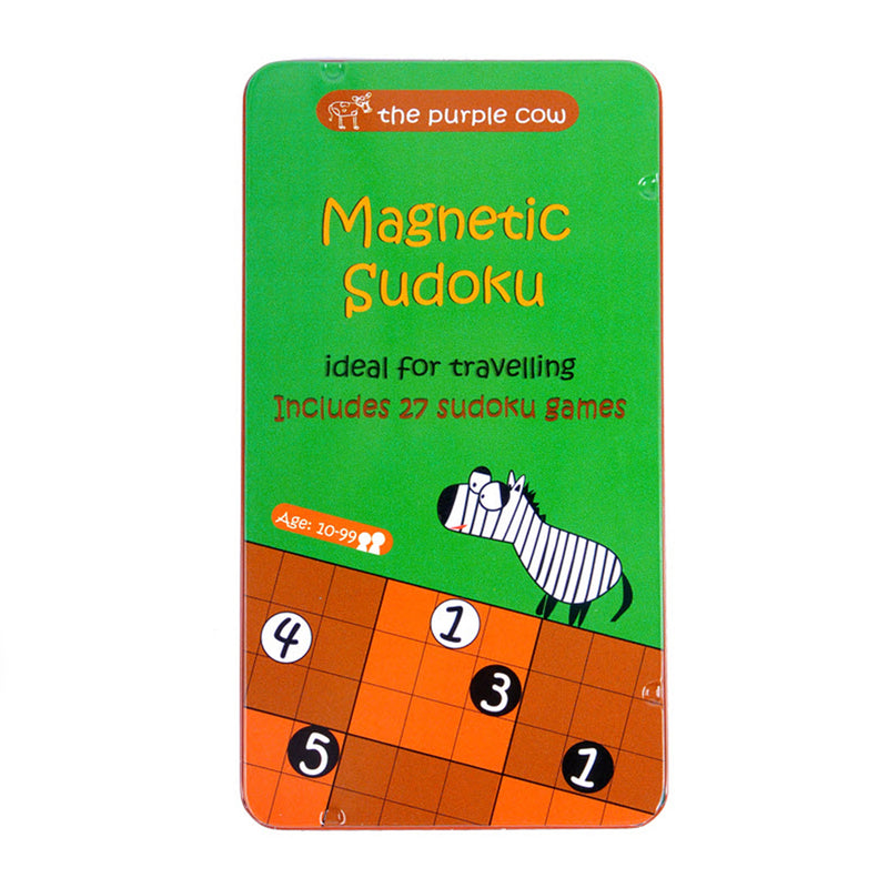 The Purple Cow Magnetic Travel Games: Sudoku