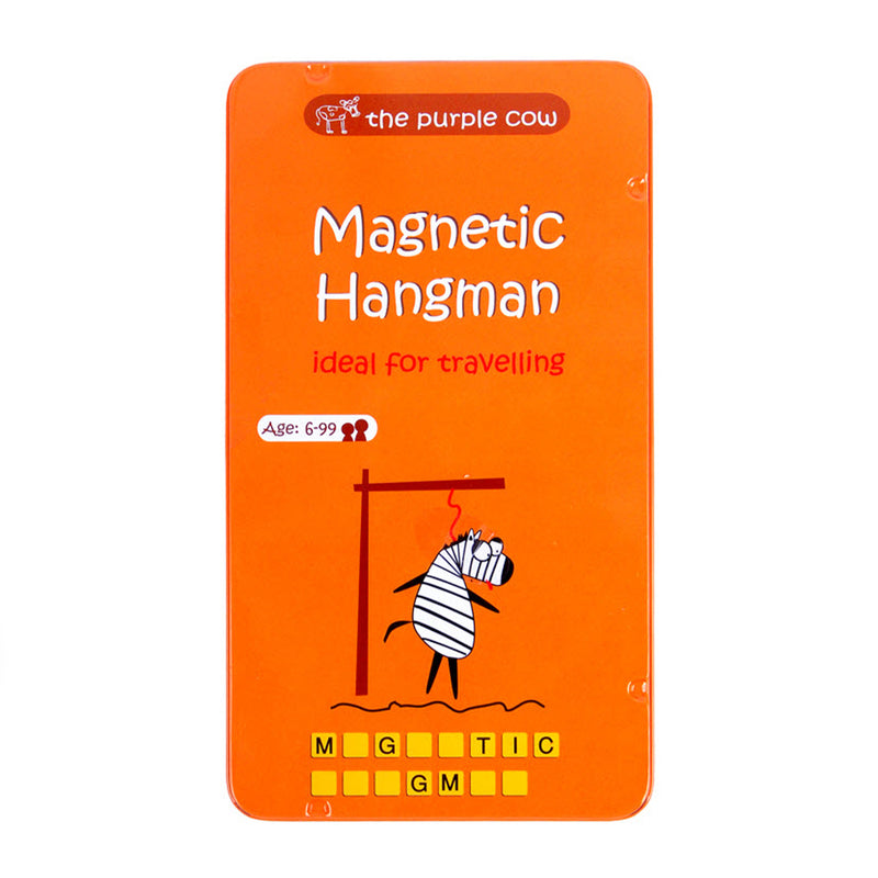 The Purple Cow Magnetic Travel Games: Hangman