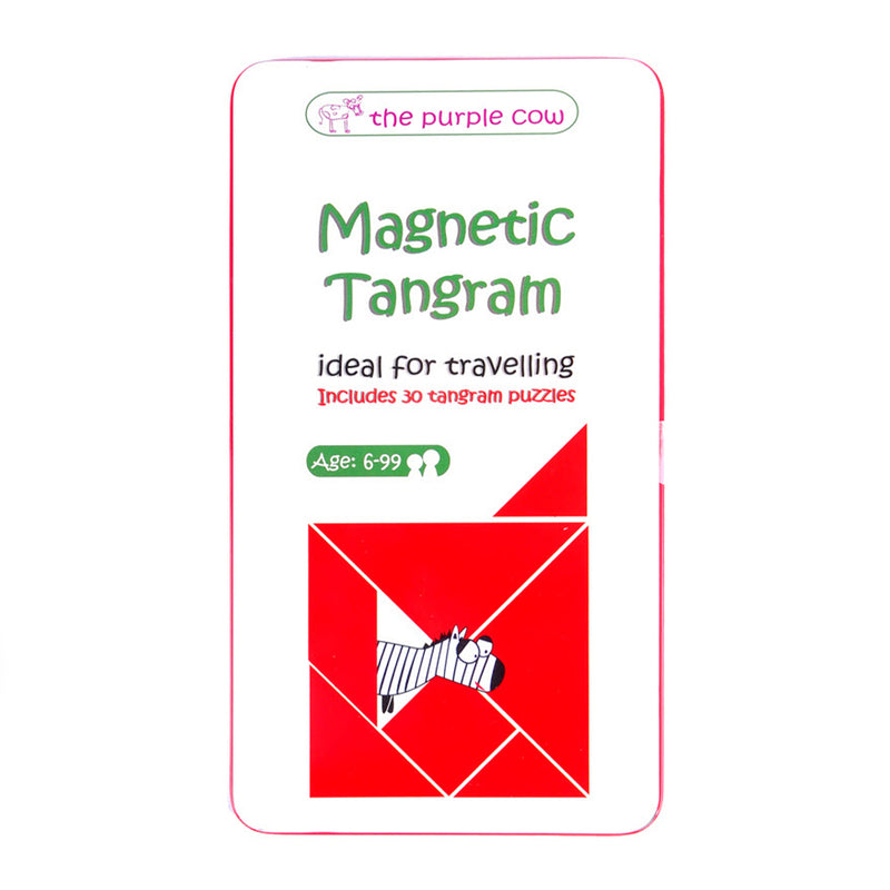 The Purple Cow Magnetic Travel Games: Tangram
