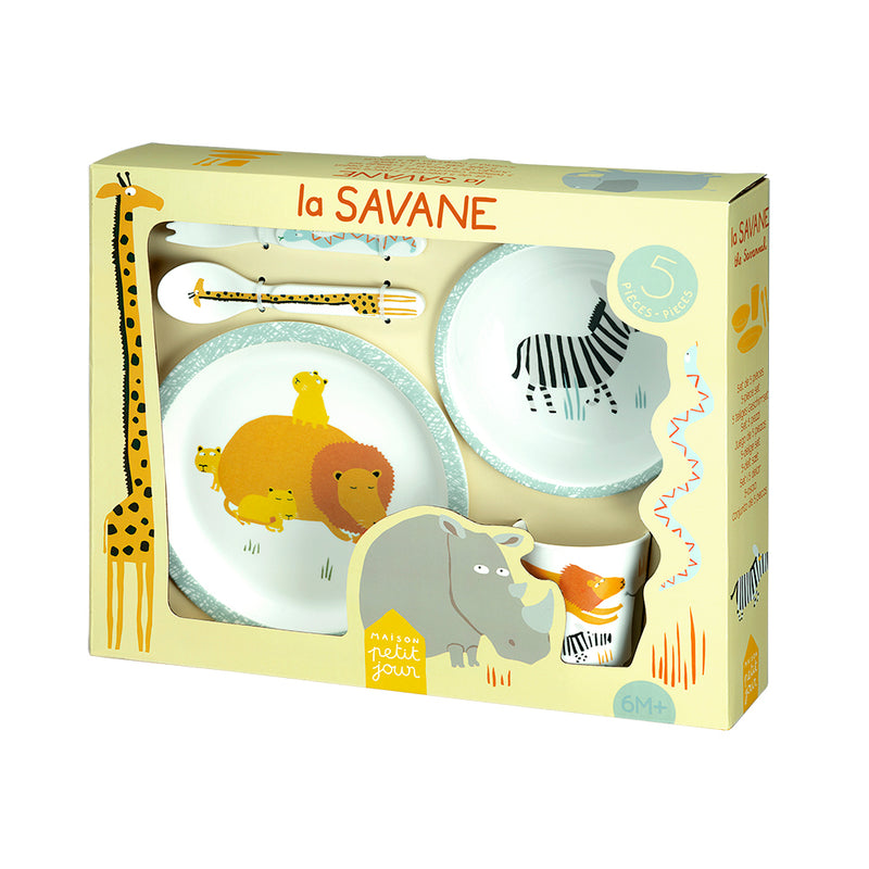 Petit Jour Paris La Savane 5-piece Gift Set (Melamine)