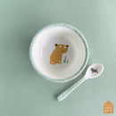 Petit Jour Paris La Savane Bowl w Suction Pad & Spoon (Melamine)