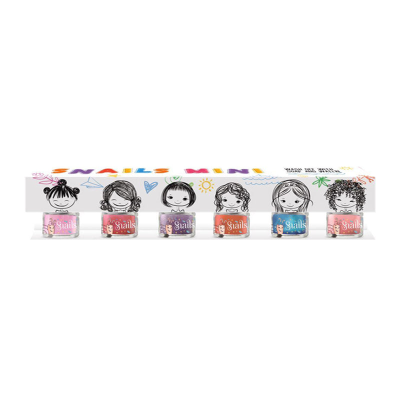 Snails Safe Nails Mini Snails 6pack - Nail Polish for Kids