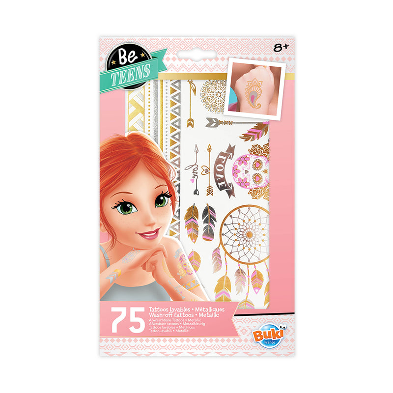 BUKI France 75 Washable Tattoos - Metallic