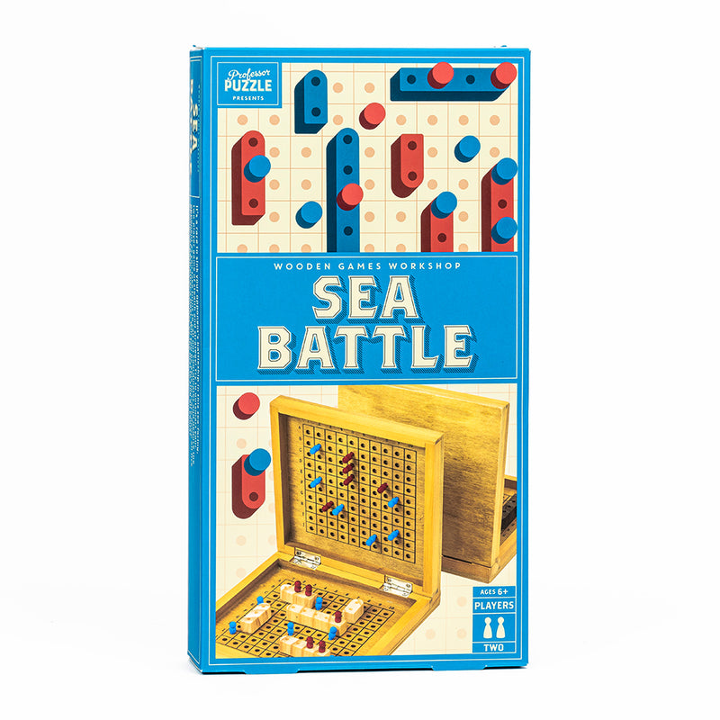 Professor Puzzle Sea Battle Wooden Board Game