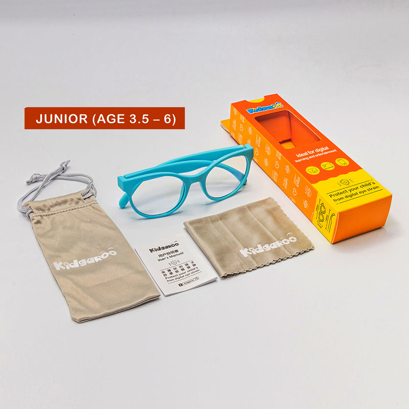 Kidgaroo Blue Light Glasses Baby Blue