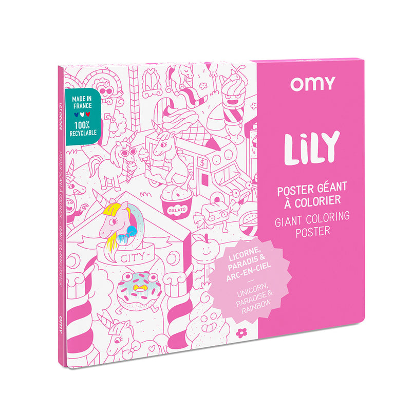 OMY Giant Coloring Poster - LILY
