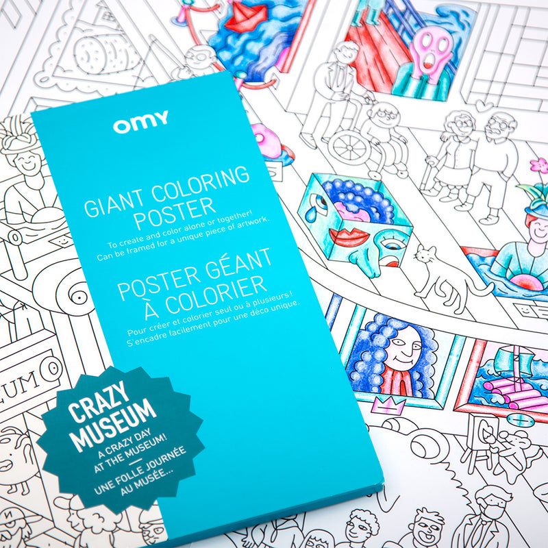OMY Giant Coloring Poster - CRAZY MUSEUM