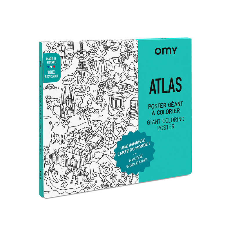 OMY Giant Coloring Poster - ATLAS