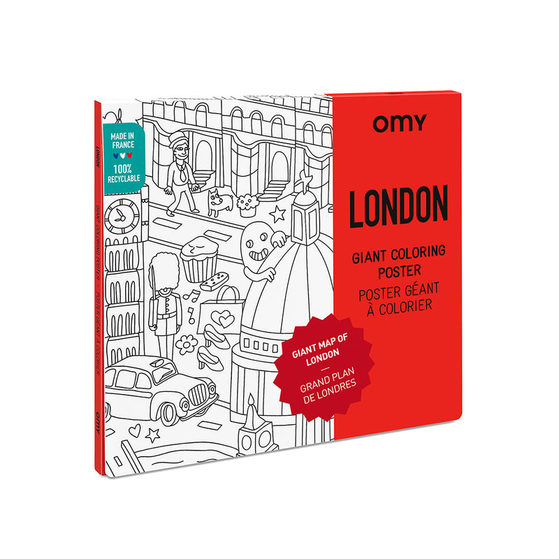 OMY Giant Coloring Poster - LONDON