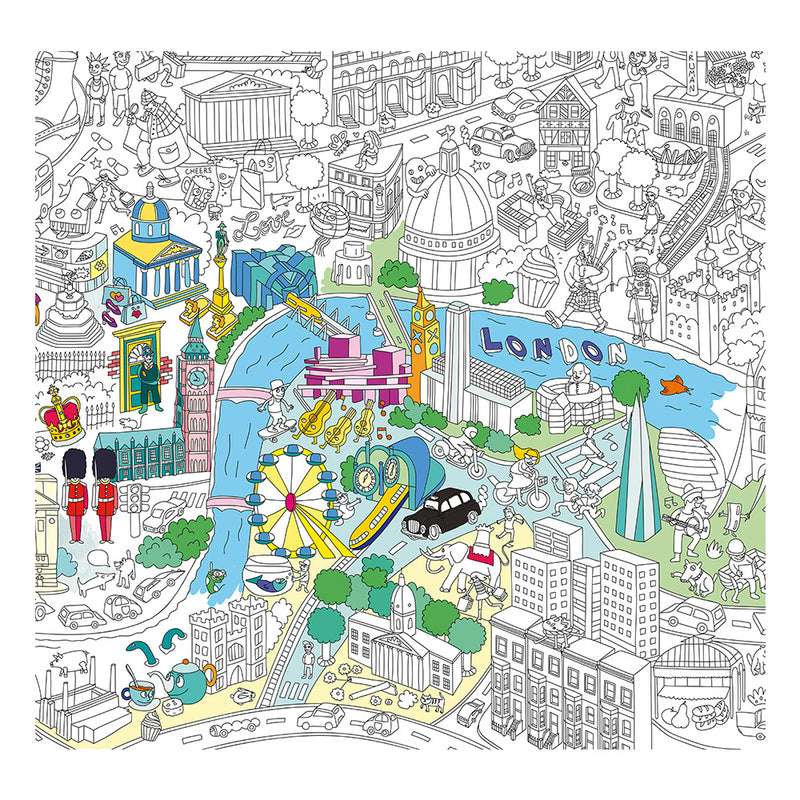 OMY Giant Coloring Poster - LONDON