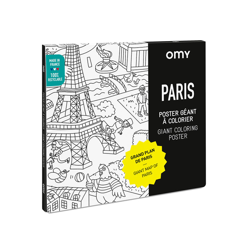 OMY Giant Coloring Poster - PARIS