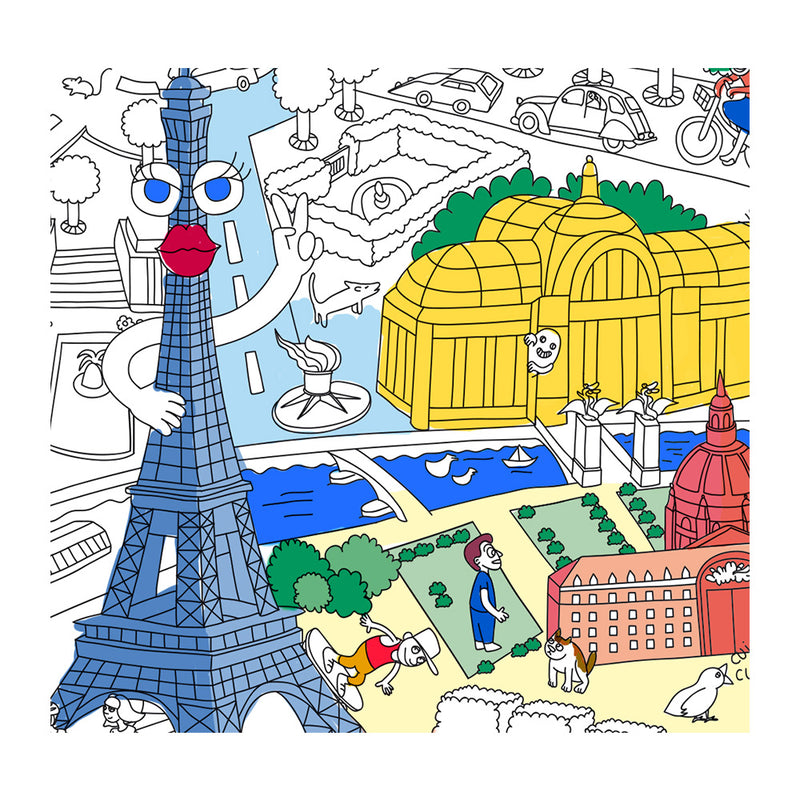OMY Giant Coloring Poster - PARIS