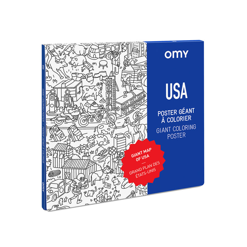 OMY Giant Coloring Poster - USA
