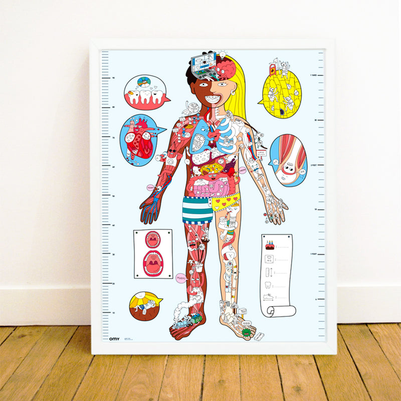 OMY Giant Poster & Stickers - MY BODY