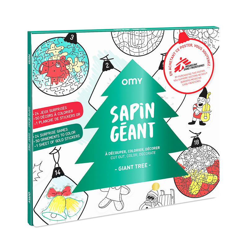 OMY Giant Coloring Poster - Giant Christmas Tree