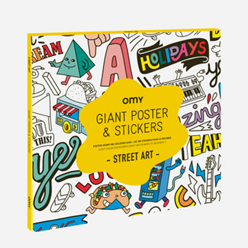 OMY Giant Poster & Stickers - STREET ART