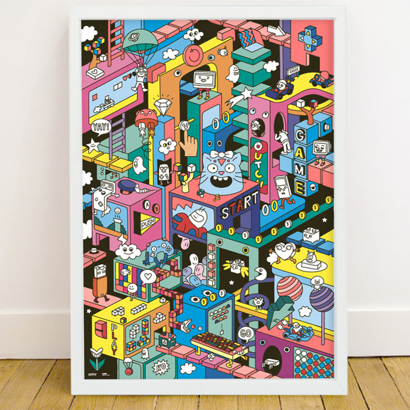 OMY Giant Poster & Stickers - VIDEO GAMES
